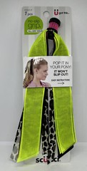 Scunci No Slip Grip All Day Hold – Pop It In Your Pony Lime Animal Print Multi