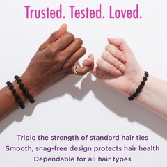 Goody Ouchless Forever Hair Elastics, 10 Ct, Blonde & Silver, 6MM, DamageFree…