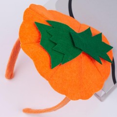 3 Pcs Halloween Pumpkin Headband Green Leaf Hat Pumpkin Hair Hoops Orange Hea…
