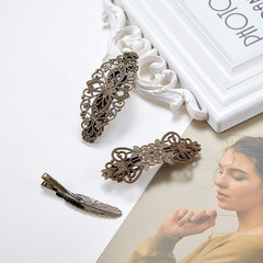 6 Pieces Vintage Hair Barrettes for Women Retro French Flower Hair Clips Metal B