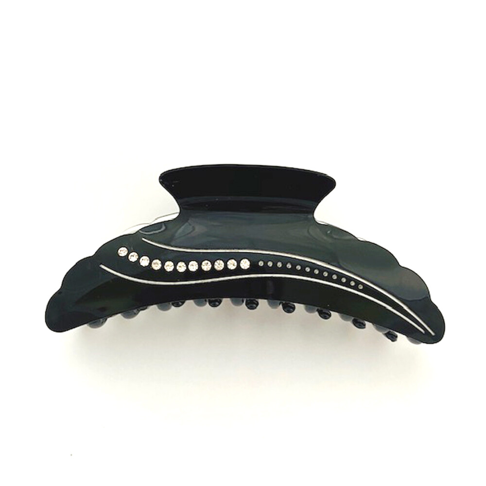 Hair Accessory – Black and White Hair Jaw Claw Clip (STS10802)