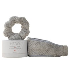 VOLO Beauty Perfect Pair Scrunchie and Headband – Luna Gray