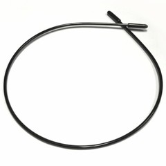 Women Girls Thin Skinny Rounded Wire Hair Fashion Headband Black Tip End New