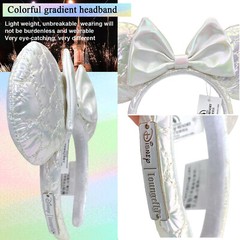 Rare Icon Quilted Iridescent Disney* Resort Loungefly Minnie Ears Bow Headband