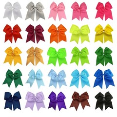 Big Cheer Bows Cheerleading Hair Bow Lot Cute Ribbon Cheap Blanks Custom White
