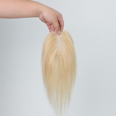2.75″x4.3″ Thin Swiss 613# 100% Human Hair Topper Wiglet for Women Clip in 10″