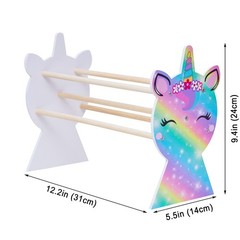 Girls Headband Holder Organizer Hair Hoop Headband Display Stand Unicorn Hair…