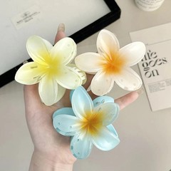 2026 Egg Flower Hair Clip Hawaii Beach Claw Boho Y2K Hair Accessory Girls