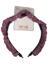 Scunci Pink Ruffle Headband Womens Girls Stretch Hair Accessory Casual