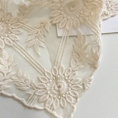 Elegant French Farm Style Lace Triangular Headscarf Scarf Head Wrap For Women