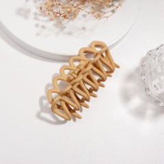 Korean Coffee Hair Claws – Large Claw Clips Plastic Hairpins Women Headdress 1PC