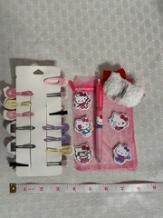 Kawaii Hello Kitty Hair Clips For All Hair Types Anime Pen Stickers Gift Pack