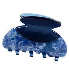 Young and beautiful blue acrylic plastic hair clip for women Fast shipping