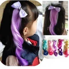 Twist Braid Rope Wig – Bowknot Crystal Elastic Rubber Band Headband Accessories