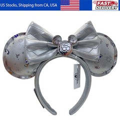 Disney’s Parks 100th Anniversary Platinum Minnie Ears Headband Loungefly