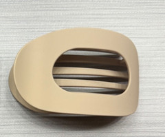 Large Matte Flat Tortoise Hair Claw Clip, 4.2 Inch Strong Hold Non-Slip (Blonde)