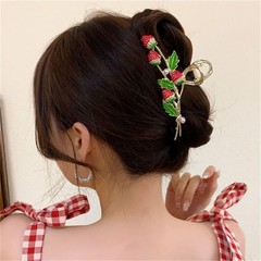 2Pcs Hair Claw Clips for Women Thick Hair Red Strawberry Fashion Hair Clips S…