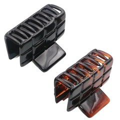 French Checkered Small 2 1/4″ Tortoise Shell and Black Celluloid Acetate Set …
