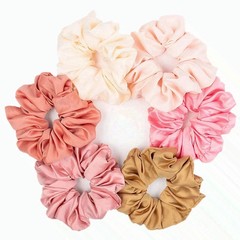 6 Pieces Satin Silk Scrunchies for hair