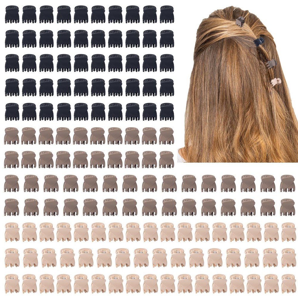 Cobahom 150PCS Extra Small Claw Clips for Thin Thick Hair, Matte Mini No-Slip…