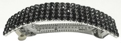 Dz Pk 12 Count Crystal Bar Barrettes Sparkly Bridal Thick Hair Hairclips 0004-D