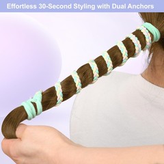 5 PCS Spiral Hair Ties, Rip Tie Ponytail Holder, Tangle-Free, Women, Girls