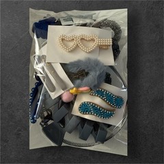 40 PCS Mixed Hair Accessories Lot Hair Clips Scrunchies Claw Clips Barrettes