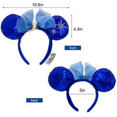 Disney-Parks Shanghai Ears Headband Tinker Bell Peter Pan’s Flight Blue Headwear