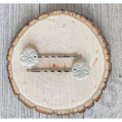 Sand Dollar Hair Pins, Beach Hair Pins, Summer Hair Pins, Sea Shell Bobby Pins,