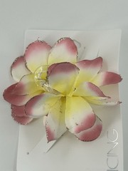 NEW ICING Claires Tropical Pink Yellow Flower Clip Womens Hair Accessory