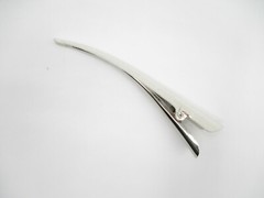 Ivory Cream White Silk Kimono Long Hair Clip 130mm (5 1/8 inch) Ship from USA