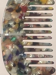 No Boundaries Multicolor Mini Hair Comb NIP Travel Detangling Purse Size