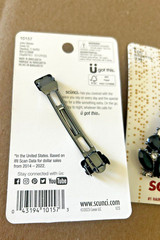 Scunci Barrette Black Silver Bead Rhinetones Formal Hair Clip Lot of 3 New 3.5″