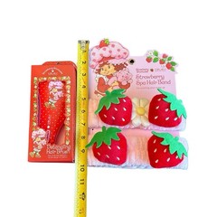 Strawberry Shortcake Beauty Lot Spa Hair Band Set, Detangling Hairbrush New