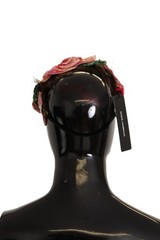 Dolce & Gabbana Multicolor Sequined Lurex Black Hair Headband 100% Authentic