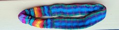 HEADBAND Burgundy Multicolor Guatemala Hand Made Cotton Head Band Colorful #HH