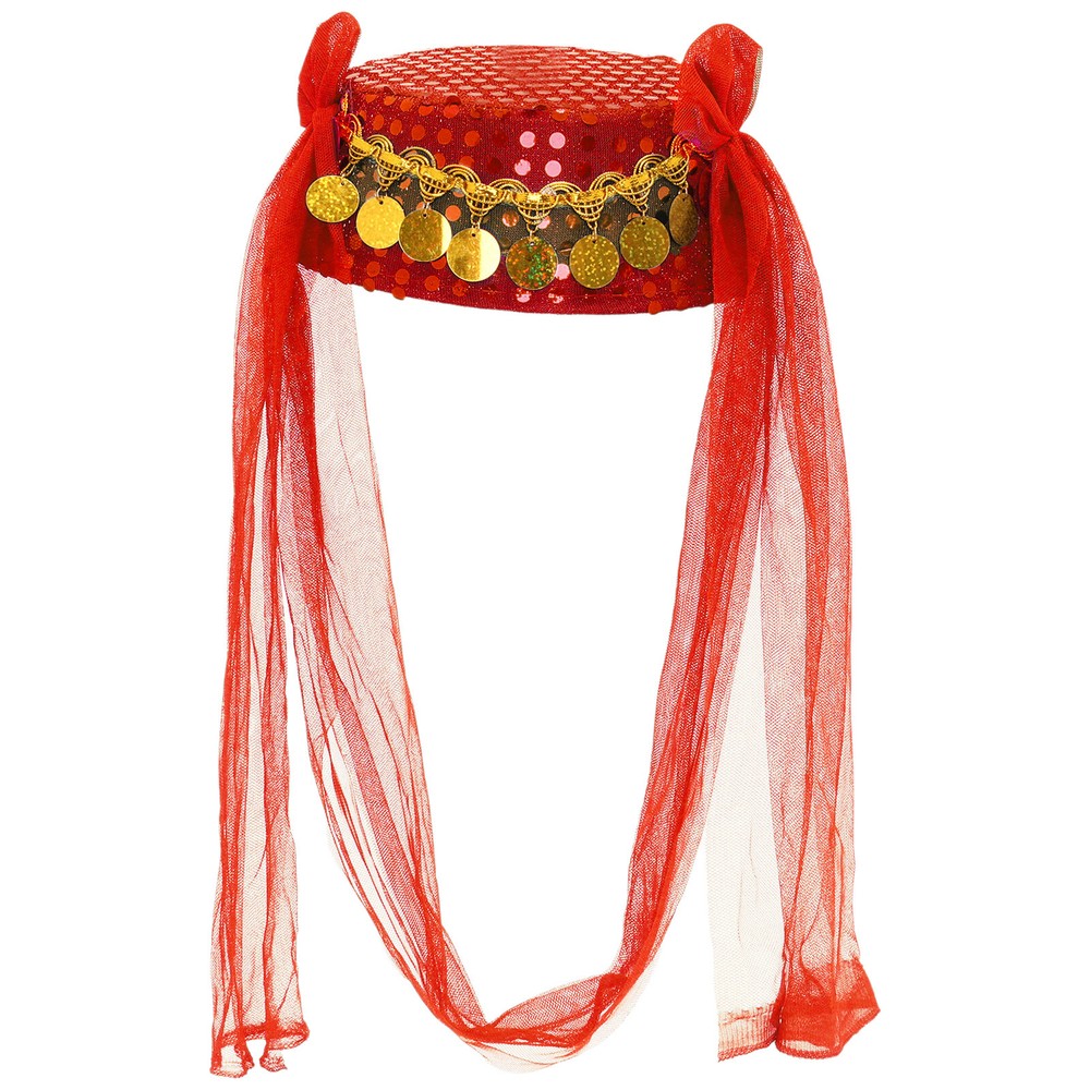 Womens Headwear Skin-friendly India Belly Dance Hat Elegant Headpiece Tassels
