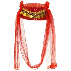 Womens Headwear Skin-friendly India Belly Dance Hat Elegant Headpiece Tassels