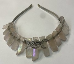 Pink Crystal Gemstone Headband For Halloween