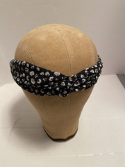 Lot Of 3 Hairbands/ Headbands Bandanna, Solid, Geometric Patterns Boho Preppy