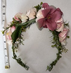Headband Halo Floral Crown Garland