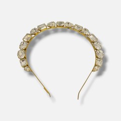 Lelet NY Women’s Gold Crystal Headband One Size