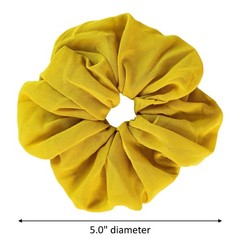 Scunci Jumbo Scrunchie Wild Primrose Golden Chiffon Hair Tie for All Hair Types