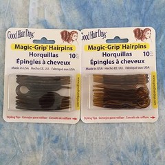 (2) Packs Magic Grip Hairpins 2 1/2″ (20) pcs.- Shell Brown by Good Hair Days