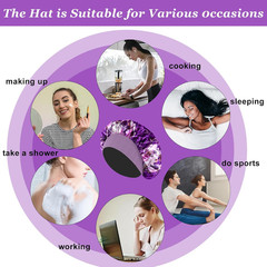 4 Pack Silk Bonnet Hair Wrap Sleeping Satin Bonnet for Women Curly Natural Hair