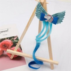 Unicorn ponytail hair clip – extension hair – choose your color