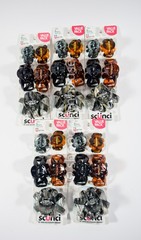 5 packs Scunci U Got This 5 pcs Jaw Hair Clips GRAY BLACK BROWN #20927 = 25 pcs
