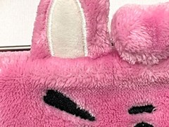 240329 Home LINE FRIENDS BT21 Pink Cooky Face Washing Spa Headband EUC