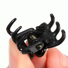 20pcs Mini Brown Hair Clips Strong Grip Claw Clips Women Bangs Bun Accessories