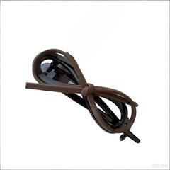 Elegant Leather Bow Twist Hairpin For Women Girls Sweet Hair Ornament